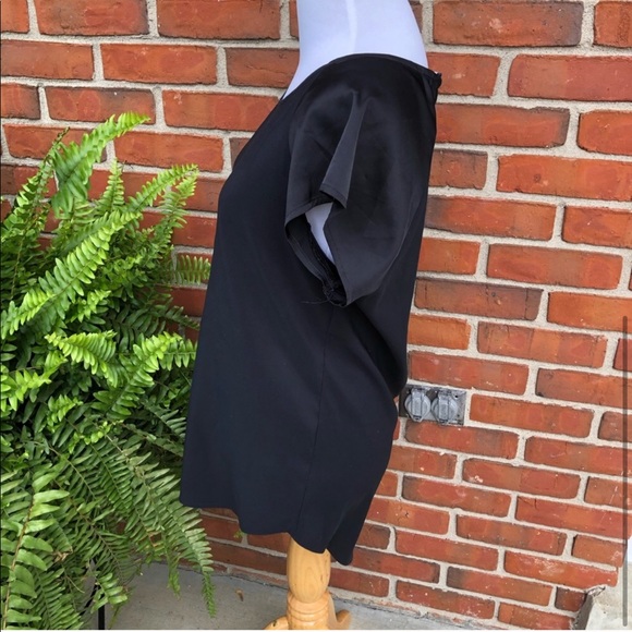 Express Black Short Sleeved Dressy Top - Picture 3 of 4